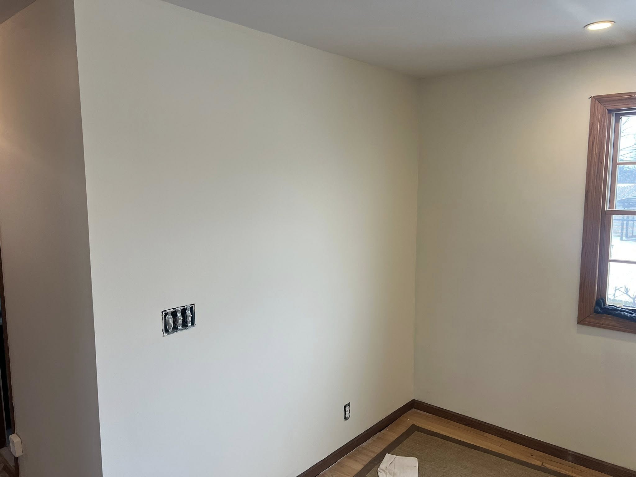 Freshly painted modern interior